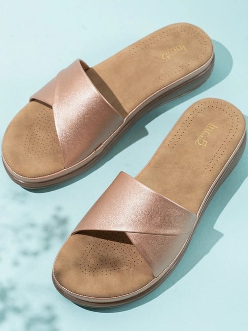 Inc.5 Women's Rose Gold Casual Wedges-picture-28