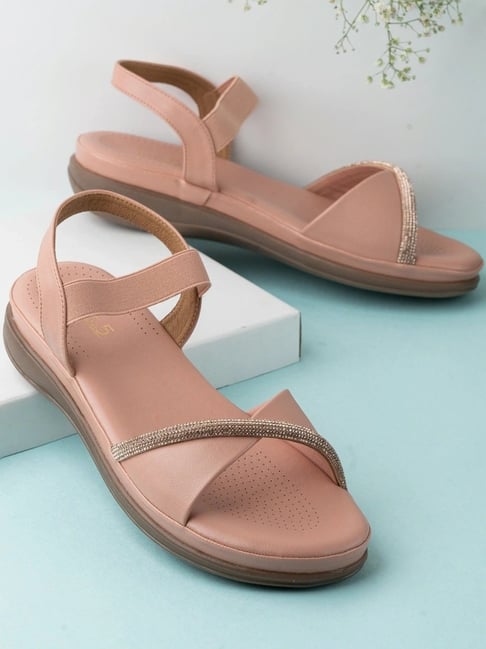 Inc.5 Women's Peach Ankle Strap Wedges-picture-33