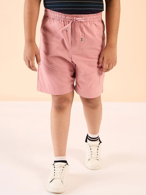 StyloBug Boys Pink Cotton Shorts