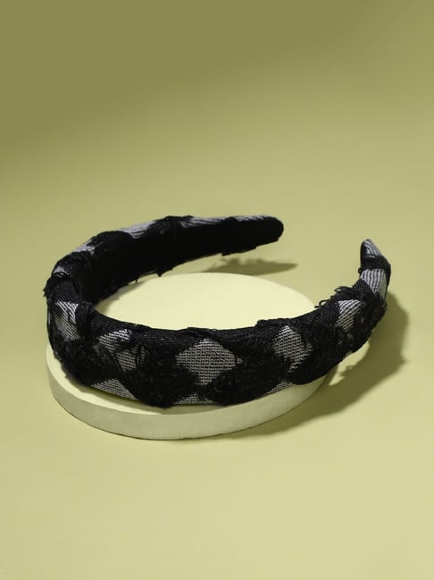 Buy Sohi Women's Circuscore Hairband Midnight Black Online At
