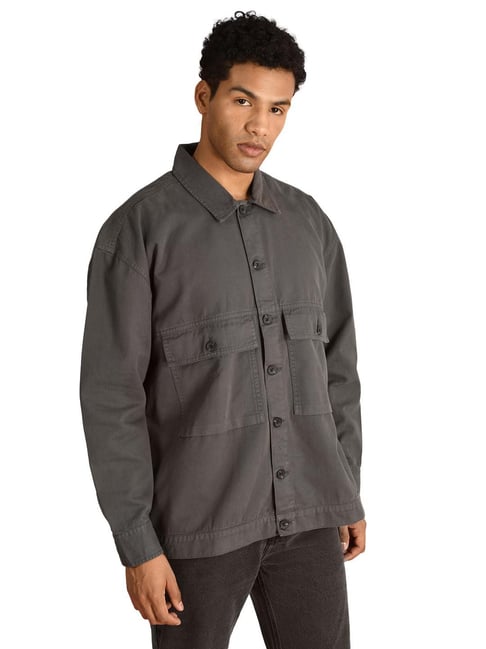 Bene Kleed Grey Solid Jackets-picture-14