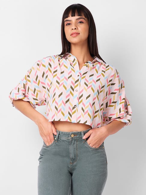 Izel Multi Regular Fit Geometric Casual Shirt-picture-43