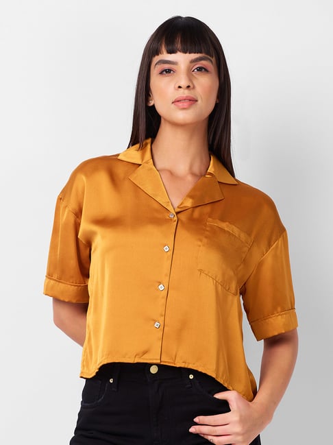 Izel Yellow Regular Fit Casual Shirt-picture-26