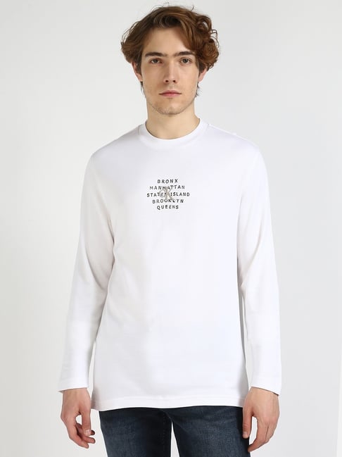 Calvin Klein White Regular Fit Printed T-Shirt-picture-47