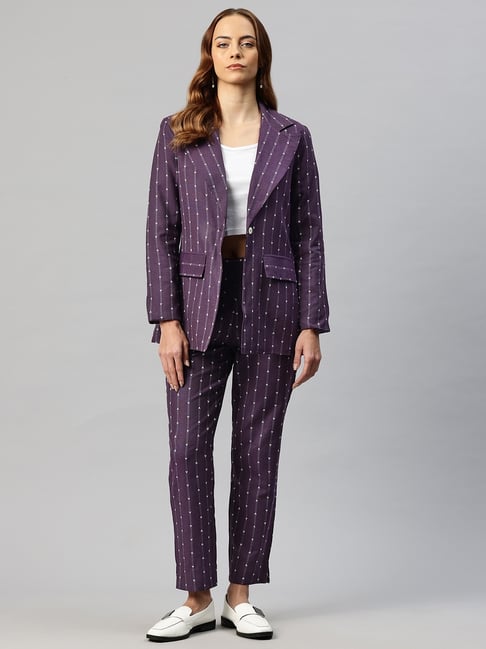 Cottinfab Purple Stripes Two-Piece Formal Suit-picture-36