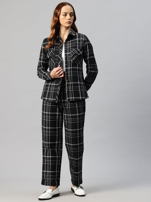 Cottinfab Black Checks Two-Piece Formal Suit-picture-28