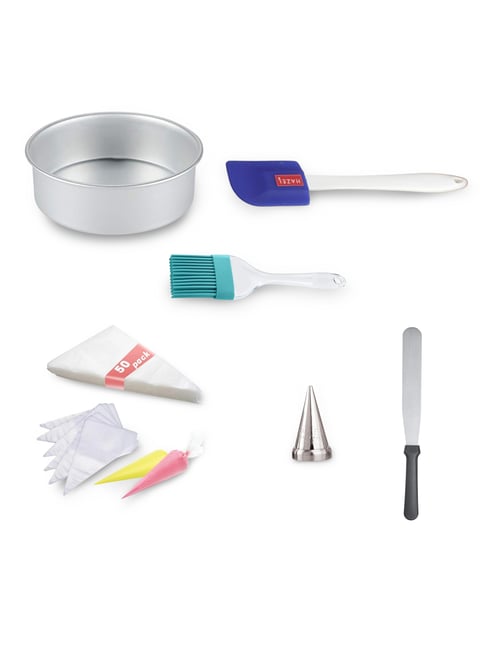 HAZEL Multicolor Aluminium Bakeware Combo - Set of 6