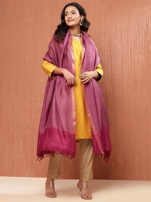 Fabindia PinkSolidDupatta-picture-15