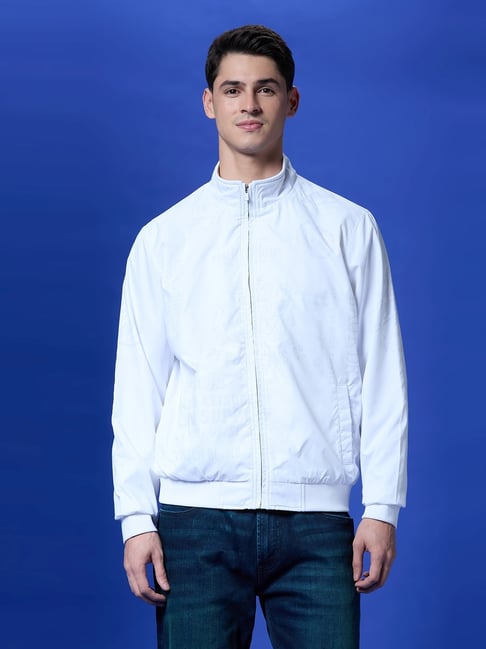 Pepe Jeans White Regular Fit Printed Jacket-picture-43