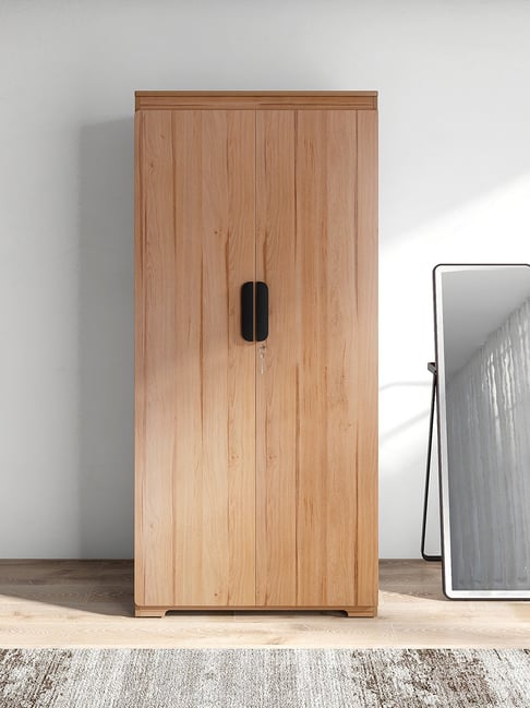 Durian Vienta Brentwood Oak Brown Engineered Wood 2 Door Wardrobe