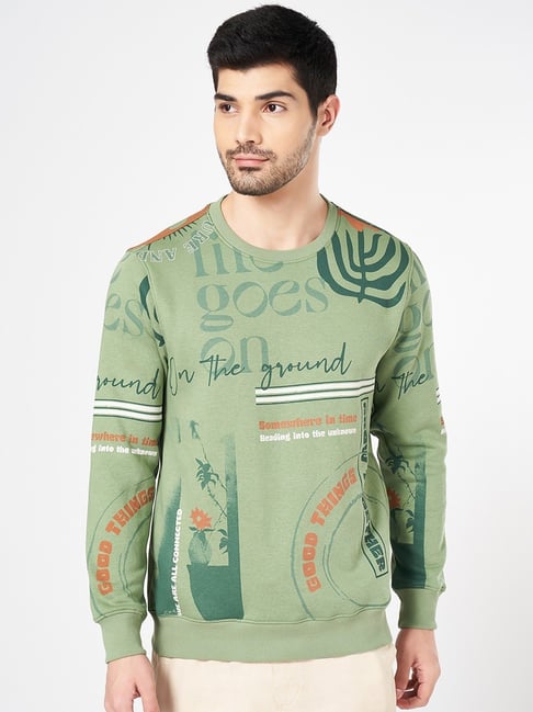 Urban Ranger By Pantaloons Olive Regular Fit Sweatshirt-picture-18