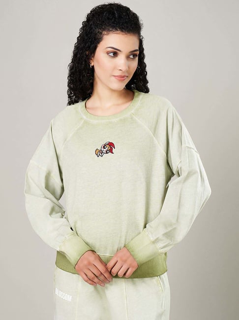 Ajile by Pantaloons Green Cotton Ombre Pattern Top-picture-61