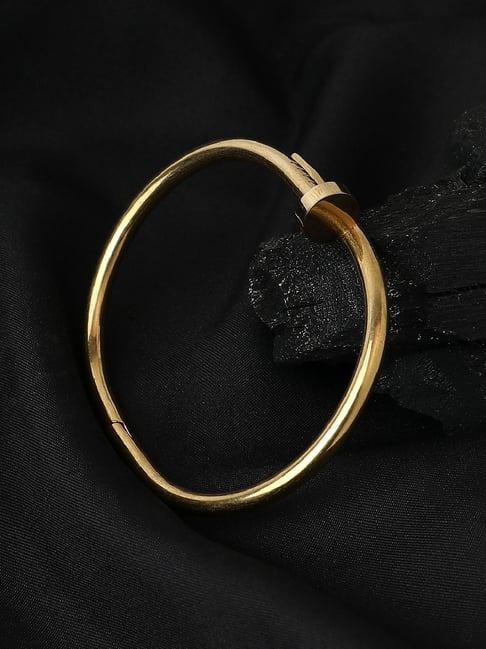 Buy Sohi California Gold Screw Bangle Bracelet for Women Online At