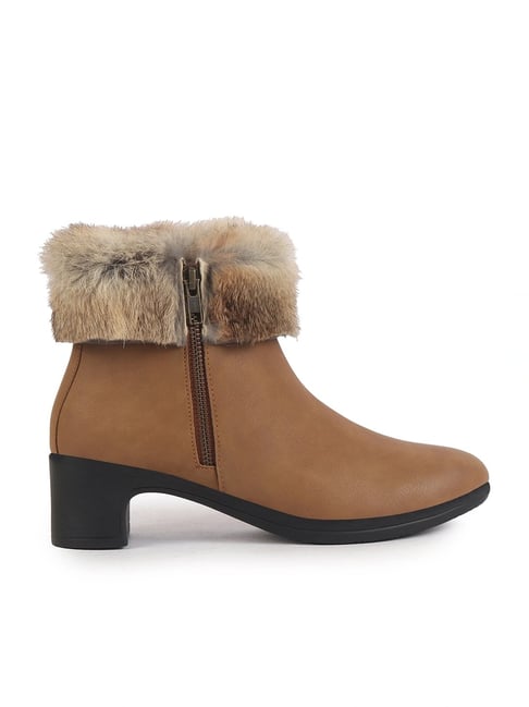 Fausto Women's Tan Snow Boots-picture-48