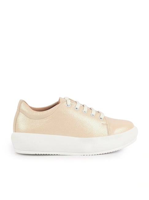 Fausto Women's Beige Sneakers