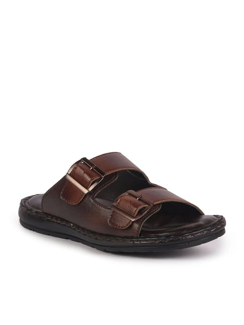 fausto men's brown casual sandals