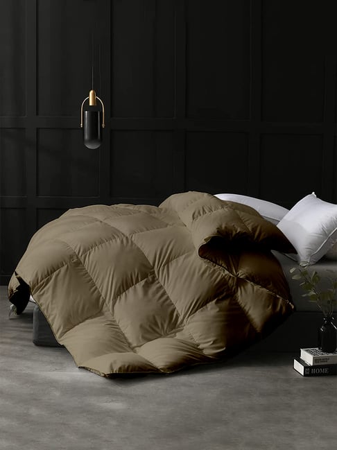Razzai Beige Poly fill Basic Comforters
