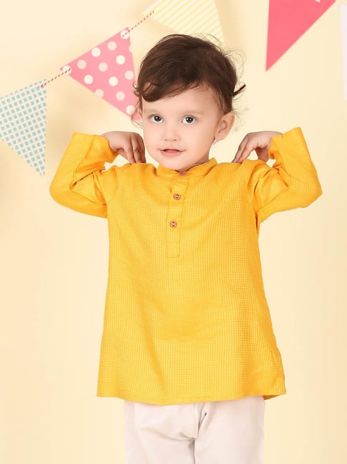 Fabindia Boys Yellow Kurta-image-12