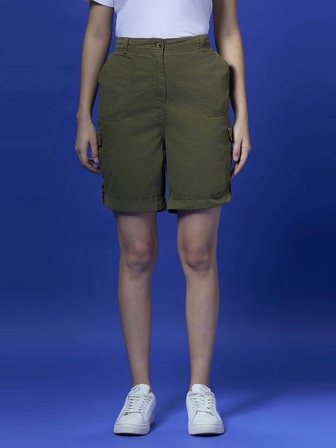 Pepe Jeans Green Cotton Shorts