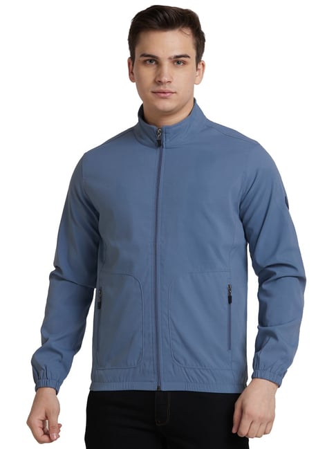Park Avenue Grey Regular Fit Jacket-picture-38
