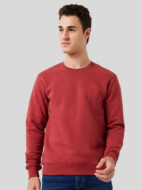 ColorPlus Red Regular Fit Sweatshirt-picture-37