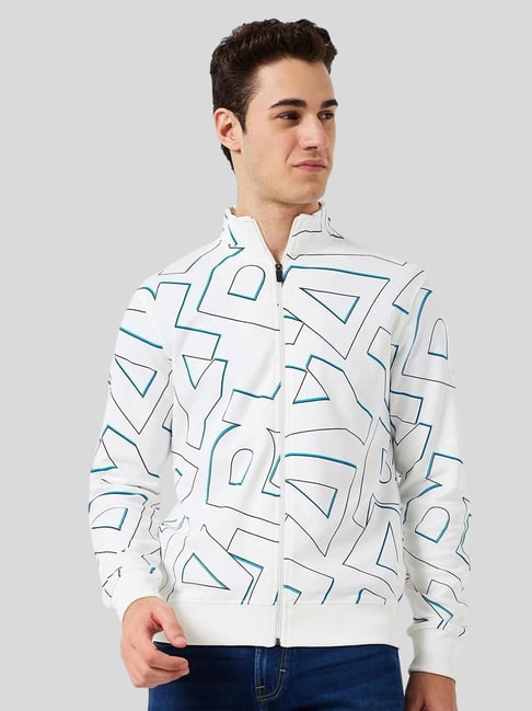 Park Avenue White Slim Fit Printed Sweatshirt-picture-22