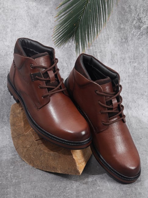 ID Men's Brown Derby Boots