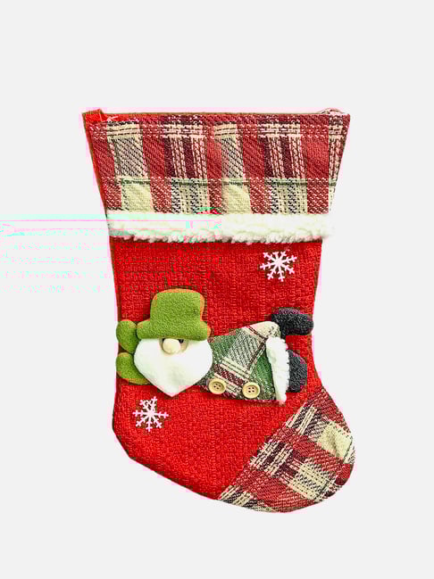 Little Surprise Box Christmas D¿cor Red Unisex Flying Santa Christmas Stocking For Gifts-picture-18