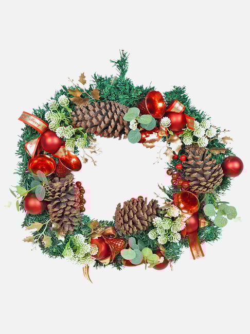 Little Surprise Box Christmas D¿cor Green Unisex Artificial Christmas Wreath For Door Wall-picture-14