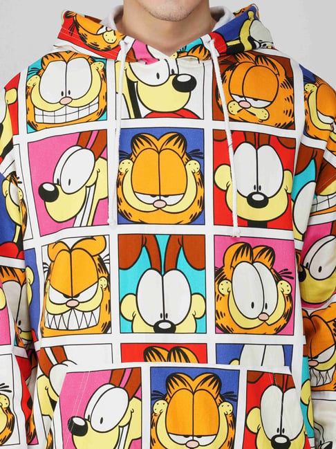 The Clothing Factory Multicolor Terry Over Sized Printed Hoodie