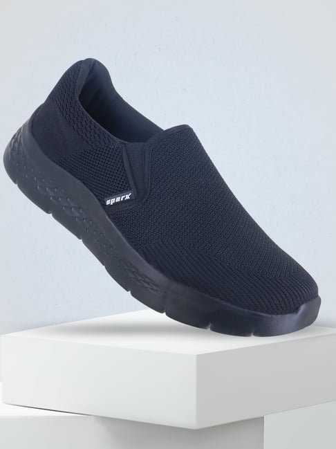 Black Sparx Shoes Less Sparx SM-375 Walking Shoes For Men (Black