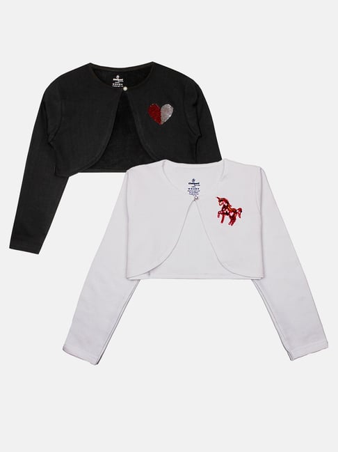 Kiddopanti Black & White Regular Shrugs 2 Shrug-picture-41