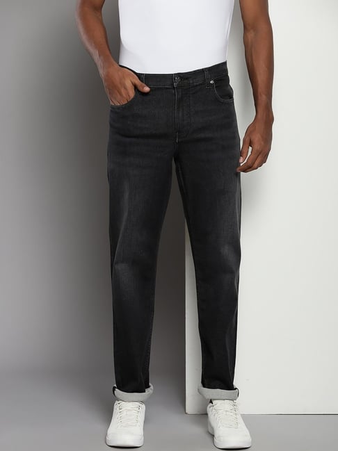 Calvin Klein Black Cotton Slim Fit Jeans-picture-10