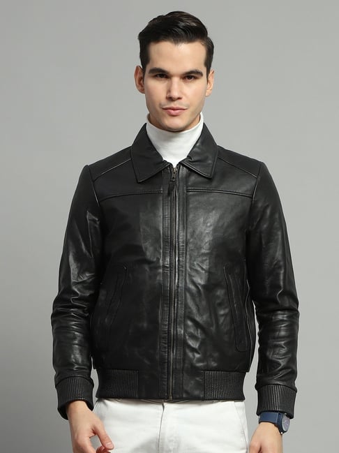 Monte Carlo Black Regular Fit Jacket-image-32