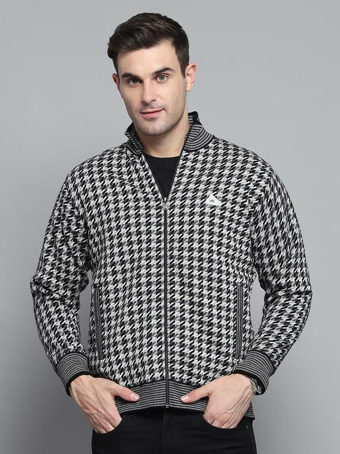 Monte Carlo Black Regular Fit Printed Jacket-picture-47