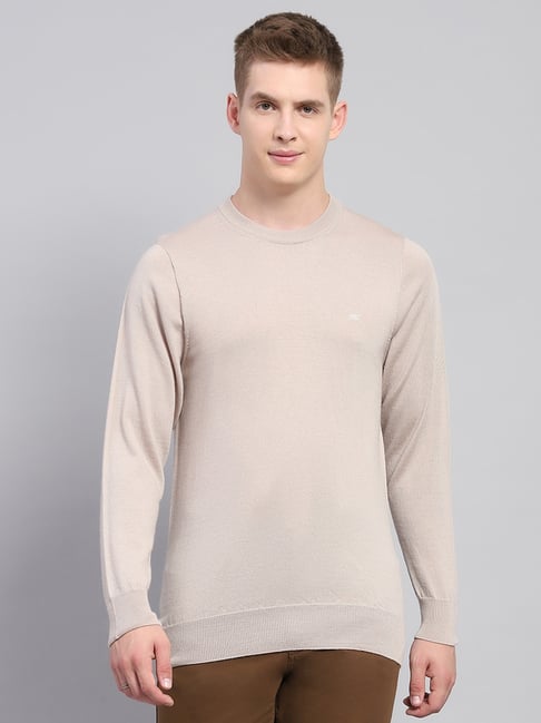 Monte Carlo Beige Regular Fit Pullover-picture-22