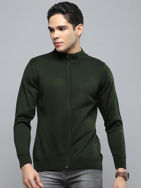 Cloak & Decker by Monte Carlo Olive Regular Fit Pullover-picture-31