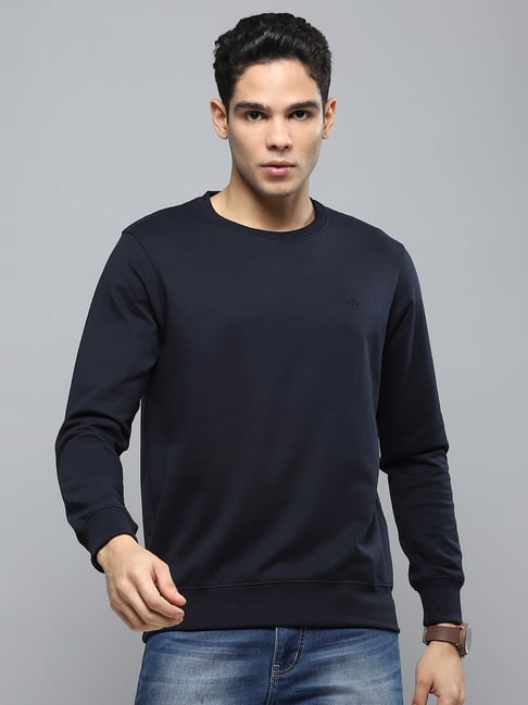 Cloak & Decker by Monte Carlo Navy Blue Regular Fit Sweatshirt-picture-41