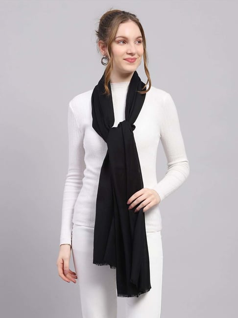 Monte Carlo Black Regular Fit Stole-image-28