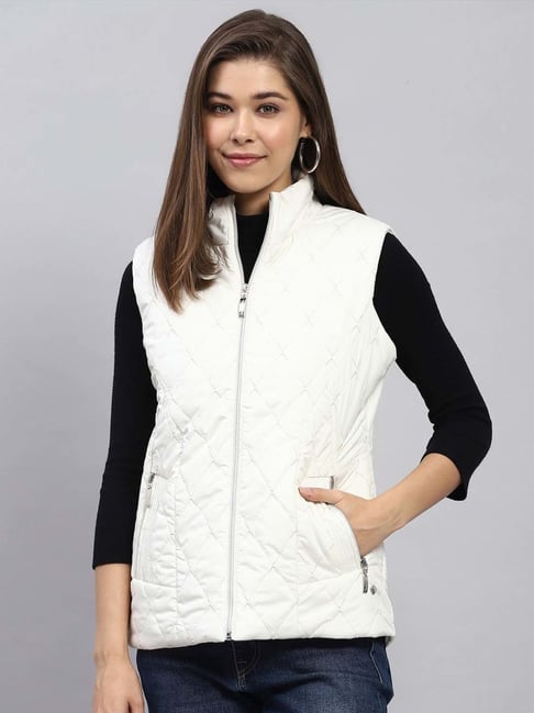 Monte Carlo Top Brand Women's Jackets Monte Carlo White