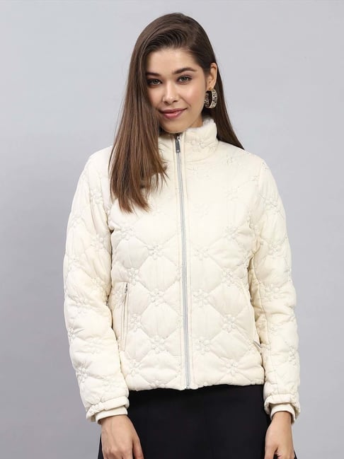 Monte Carlo White Regular Fit Embroidered Jacket-picture-25