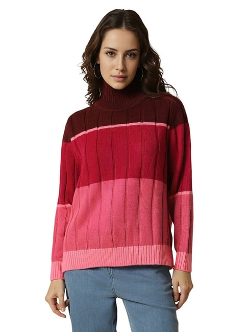 Allen Solly Multi Regular fit Stripes Sweaters-picture-43
