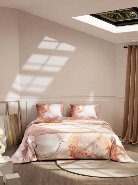 Stoa Paris Louvre Champagne Polyester 300 TC 150 GSM King Size Comforter