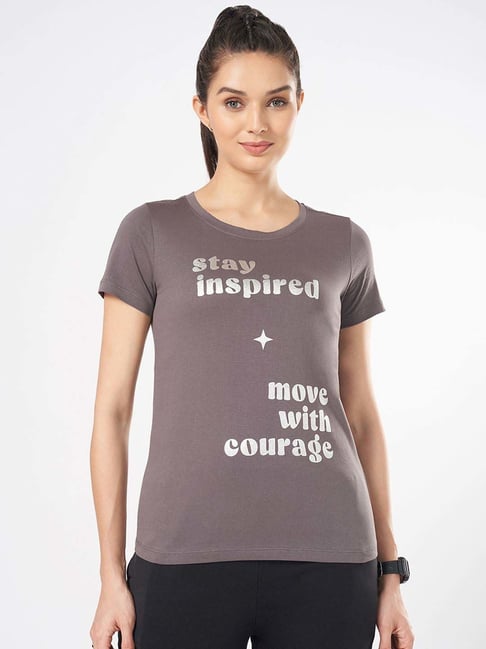 Ajile by Pantaloons Grey Cotton Printed T-Shirt-picture-28