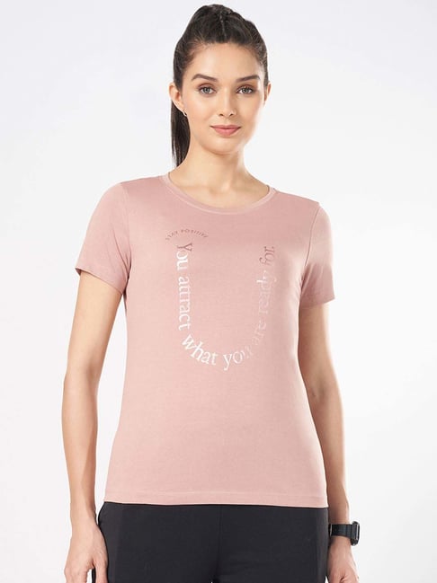 Ajile by Pantaloons Pink Cotton Printed T-Shirt-picture-153