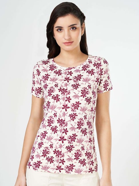 Honey by Pantaloons White Cotton Printed T-Shirt-picture-38