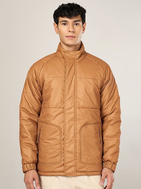 Urban Ranger By Pantaloons Brown Regular Fit Quilted Jacket