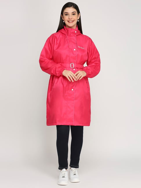 Citizen Pink Polyester Regular FitRain Jacket-picture-12