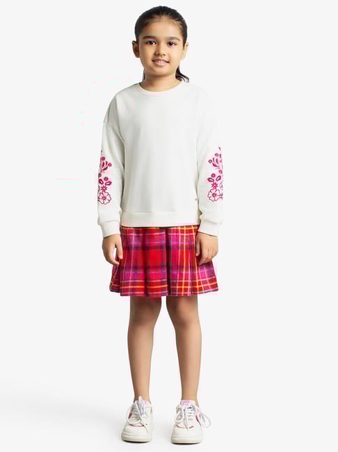 Ed-a-Mamma Multi Cotton Regular Checks Casual Dress