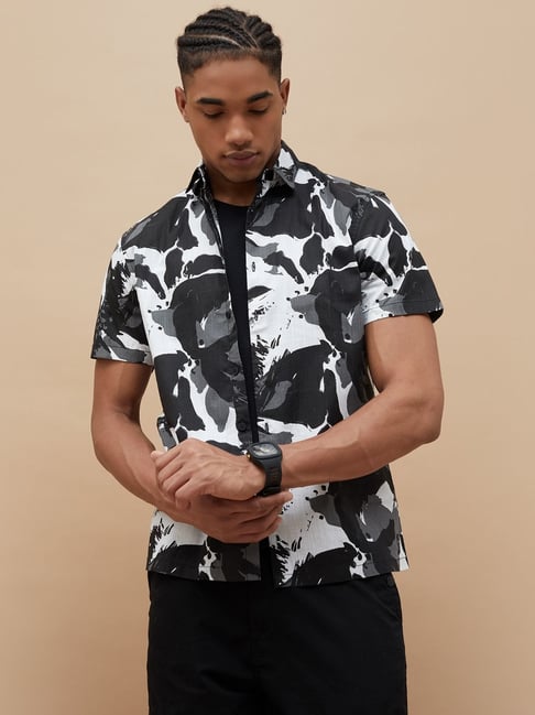 Forca By Lifestyle Multicolored Regular Fit Printed Shirt-picture-25